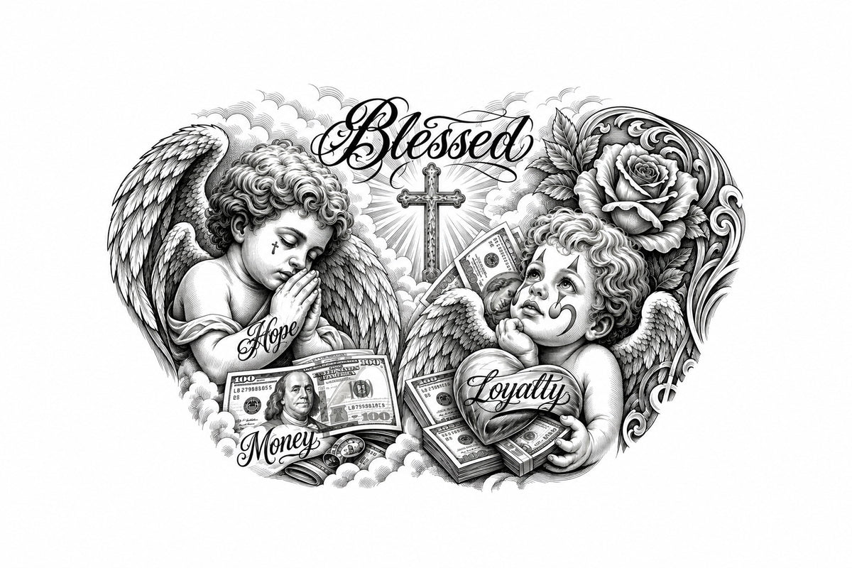 Doble Querubín- Blessed- Pecho