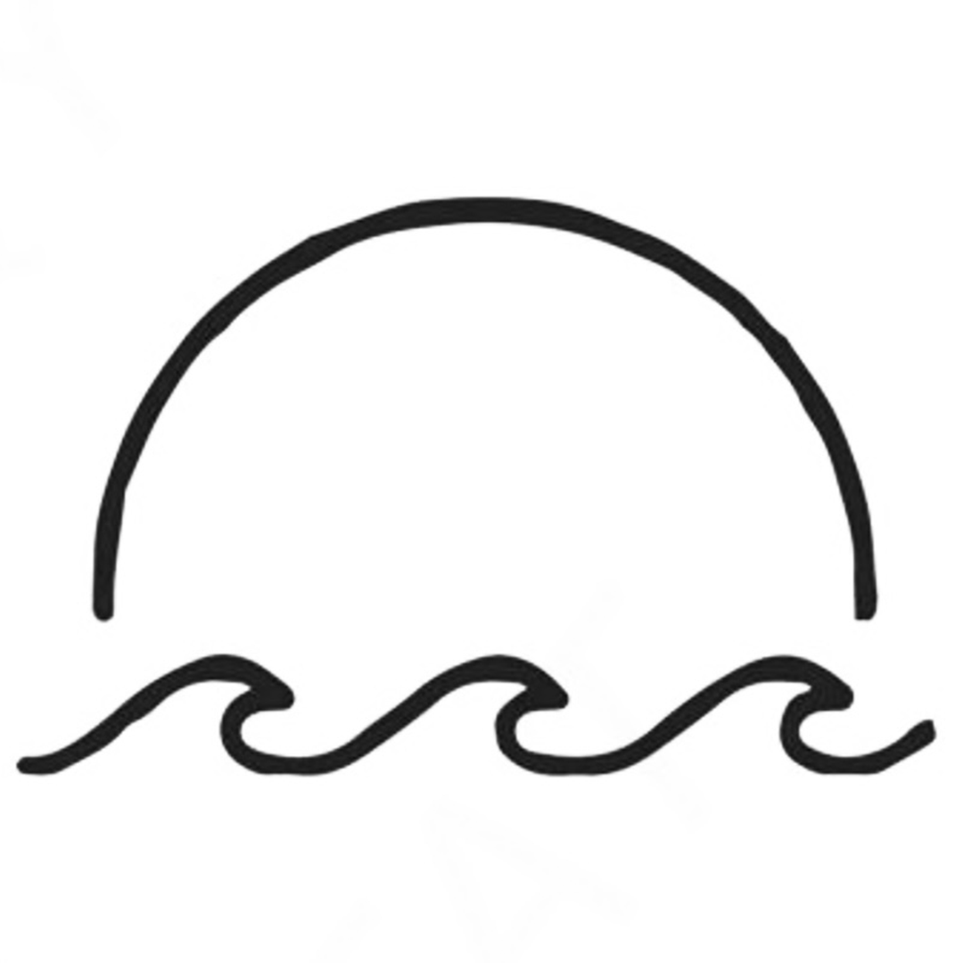 Mar y sol minimalista