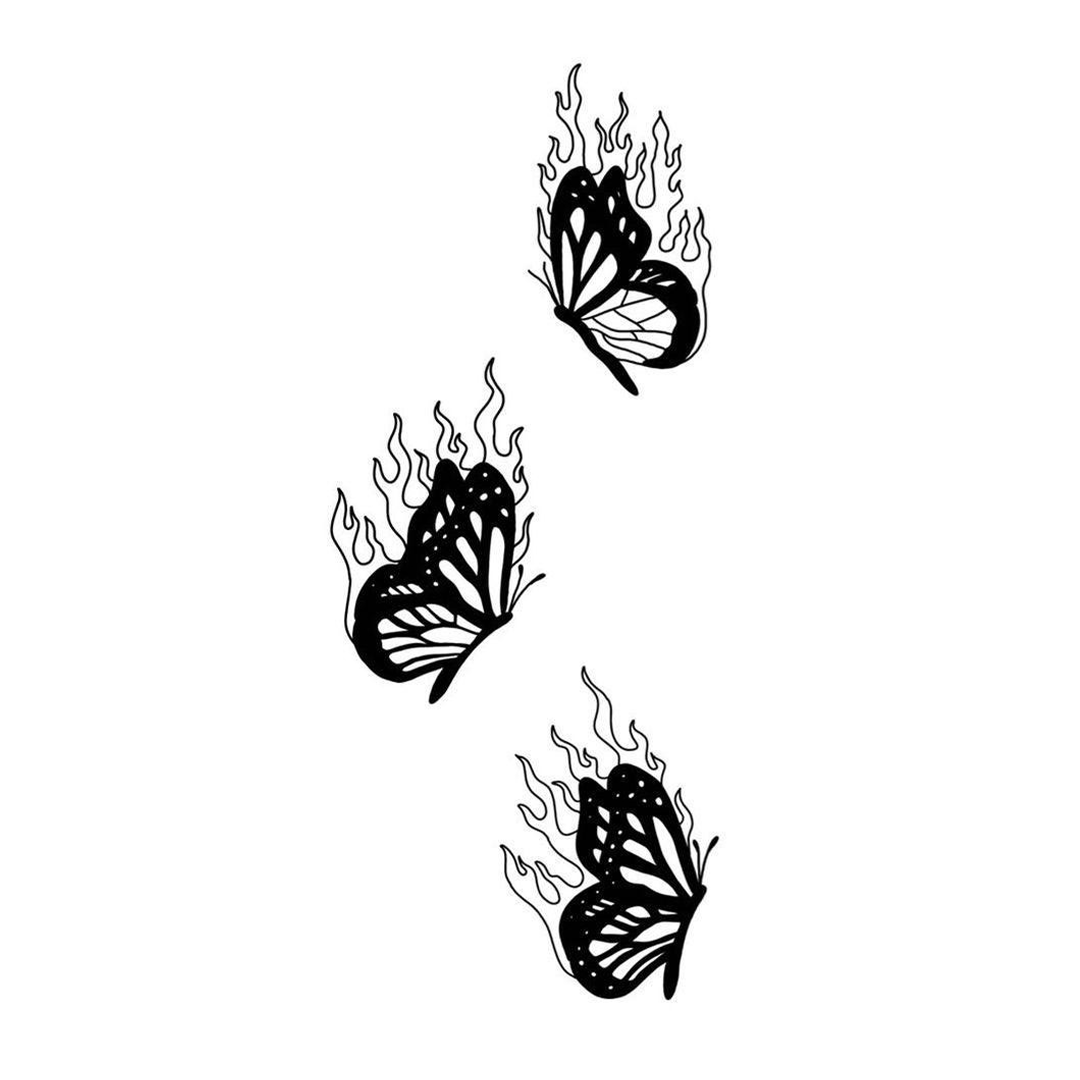 Mariposa en llamas