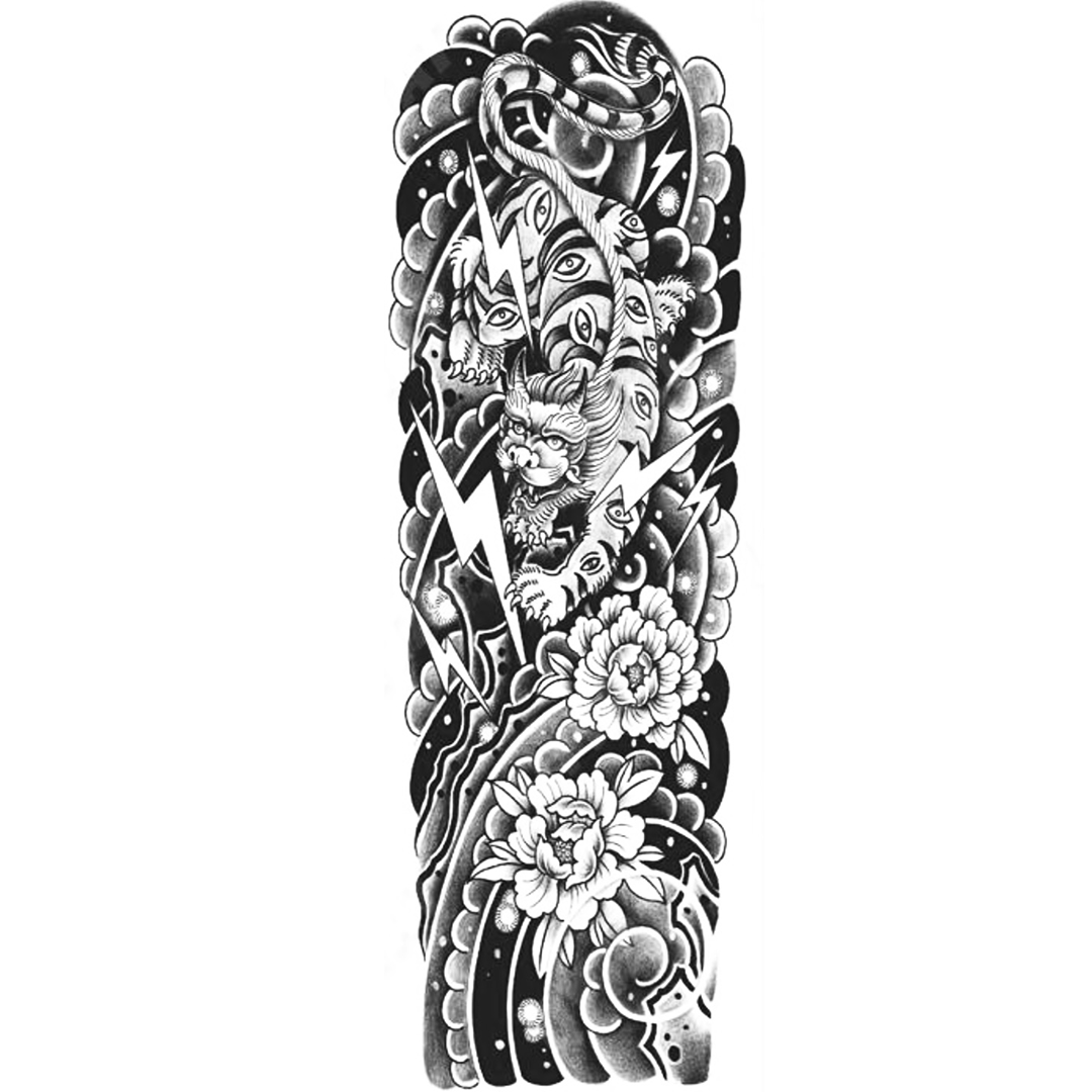 Tigre Mitológico y Relámpagos